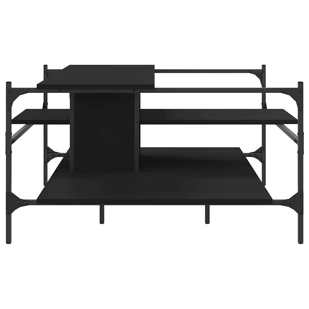 vidaXL Coffee Table Black 100x100x48,5 cm Engineered Wood