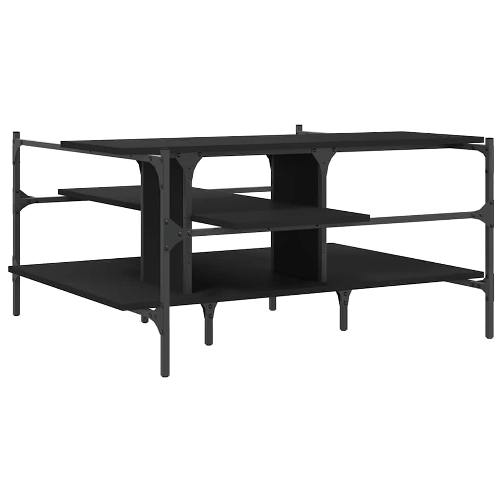 vidaXL Coffee Table Black 100x100x48,5 cm Engineered Wood