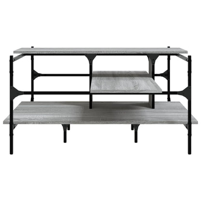 vidaXL Coffee Table Grey Sonoma 100x100x48.5 cm Engineered Wood