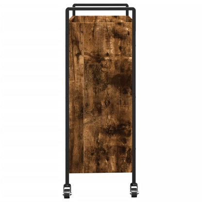 vidaXL Kitchen Trolley Smoked Oak 70x30x82 cm Engineered Wood