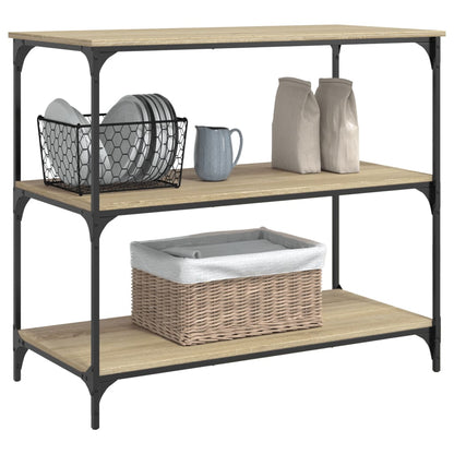 vidaXL Kitchen Trolley Sonoma Oak 102x50x95 cm Engineered Wood