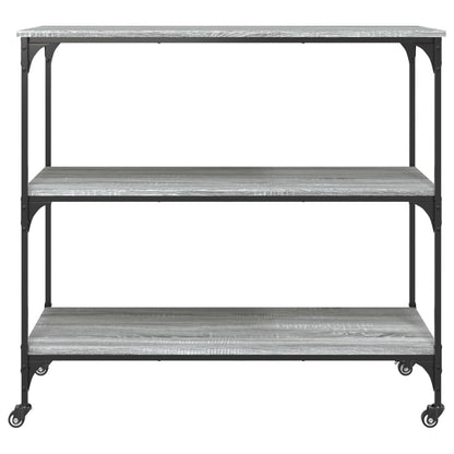 vidaXL Kitchen Trolley Grey Sonoma 102x50x95 cm Engineered Wood