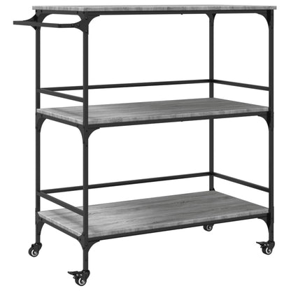 vidaXL Kitchen Trolley Grey Sonoma 100,5x50x105 cm Engineered Wood