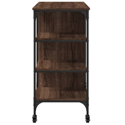 vidaXL Kitchen Trolley Brown Oak 100x45x89,5 cm Engineered Wood