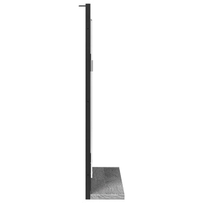 vidaXL Bathroom Mirror with Shelf Grey Sonoma 50x12x60 cm