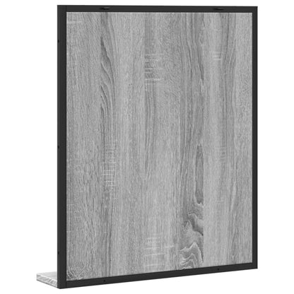 vidaXL Bathroom Mirror with Shelf Grey Sonoma 50x12x60 cm