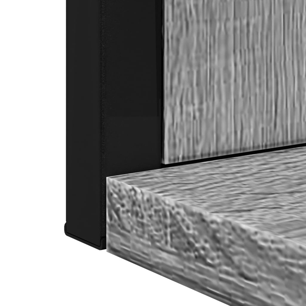 vidaXL Bathroom Mirror with Shelf Grey Sonoma 50x12x60 cm