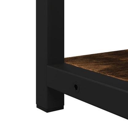 vidaXL Bathroom Mirror Cabinet Smoked Oak 60x16x60 cm Engineered Wood