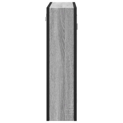 vidaXL Bathroom Mirror Cabinet Grey Sonoma 60x16x60 cm Engineered Wood