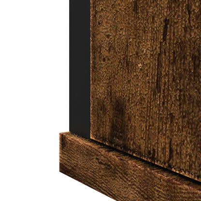vidaXL Bathroom Mirror Cabinet Smoked Oak 42x12x60 cm Engineered Wood