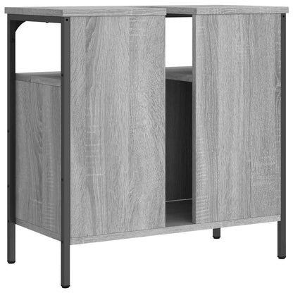 vidaXL Bathroom Sink Cabinet Grey Sonoma 60x30x60 cm Engineered Wood