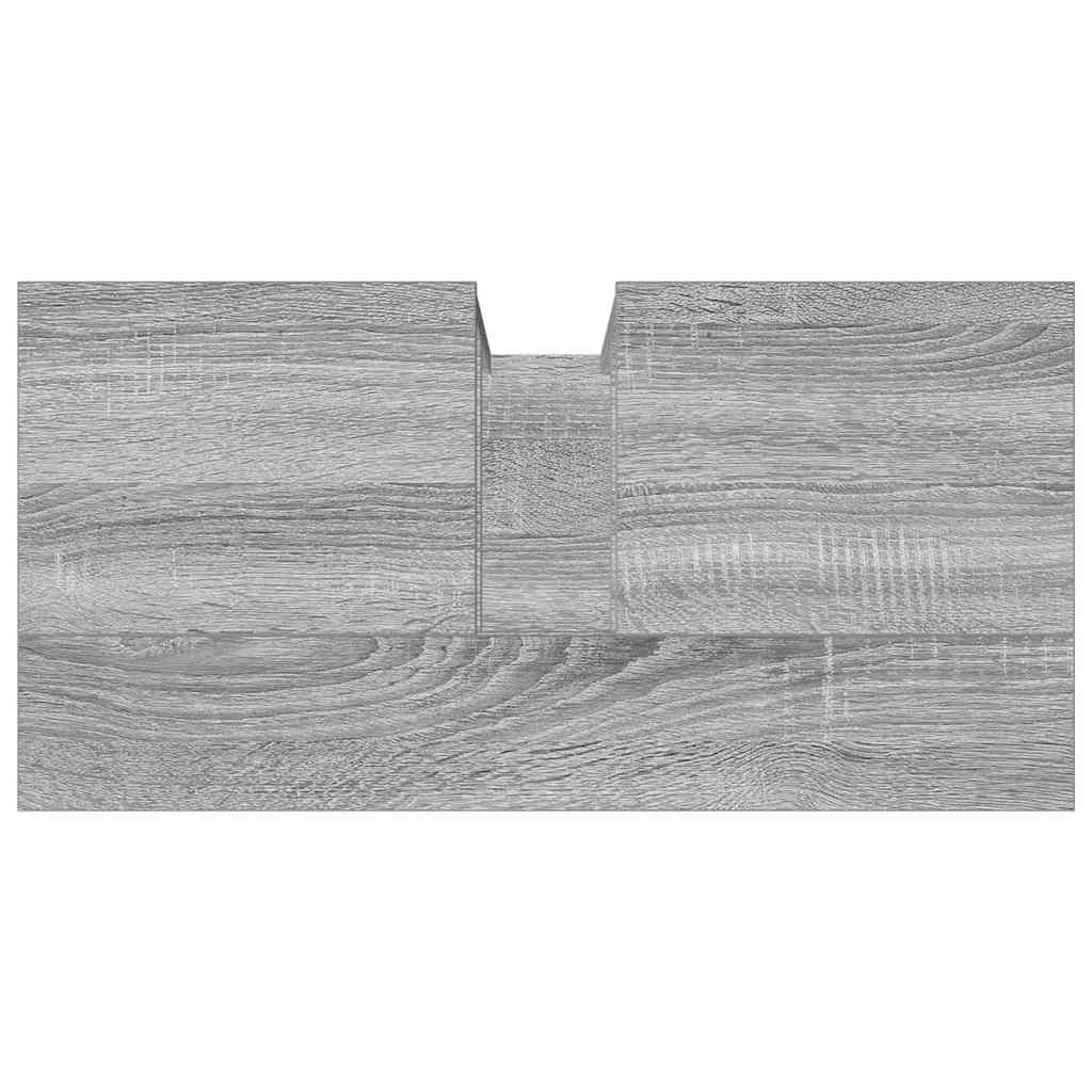 vidaXL Bathroom Sink Cabinet Grey Sonoma 60x30x60 cm Engineered Wood
