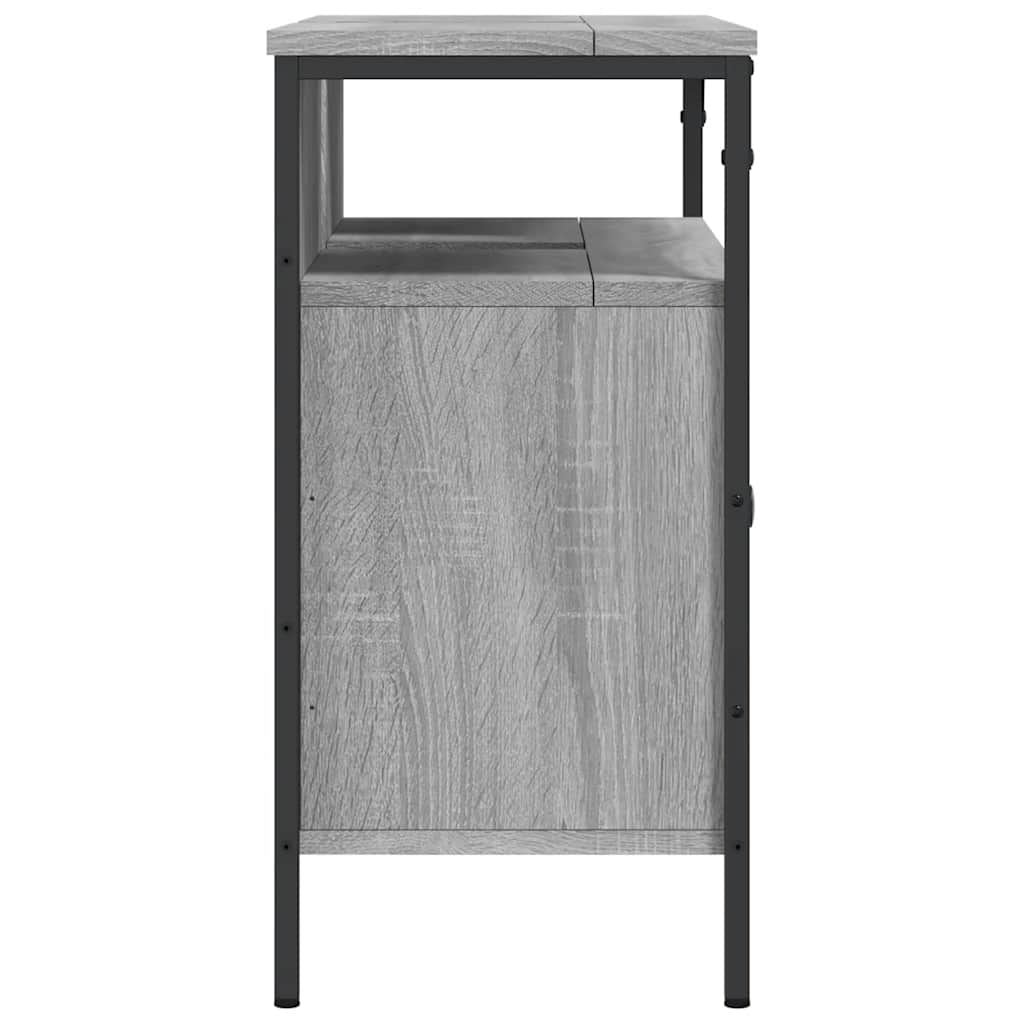 vidaXL Bathroom Sink Cabinet Grey Sonoma 80x30x60 cm Engineered Wood