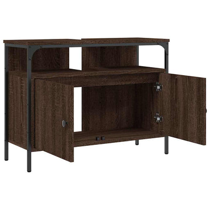 vidaXL Bathroom Sink Cabinet Brown Oak 80x30x60 cm Engineered Wood
