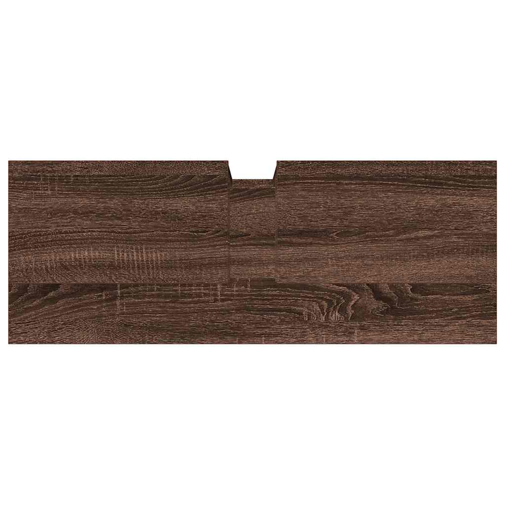 vidaXL Bathroom Sink Cabinet Brown Oak 80x30x60 cm Engineered Wood