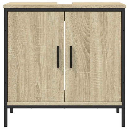 vidaXL Bathroom Sink Cabinet Sonoma Oak 60x30x60 cm Engineered Wood