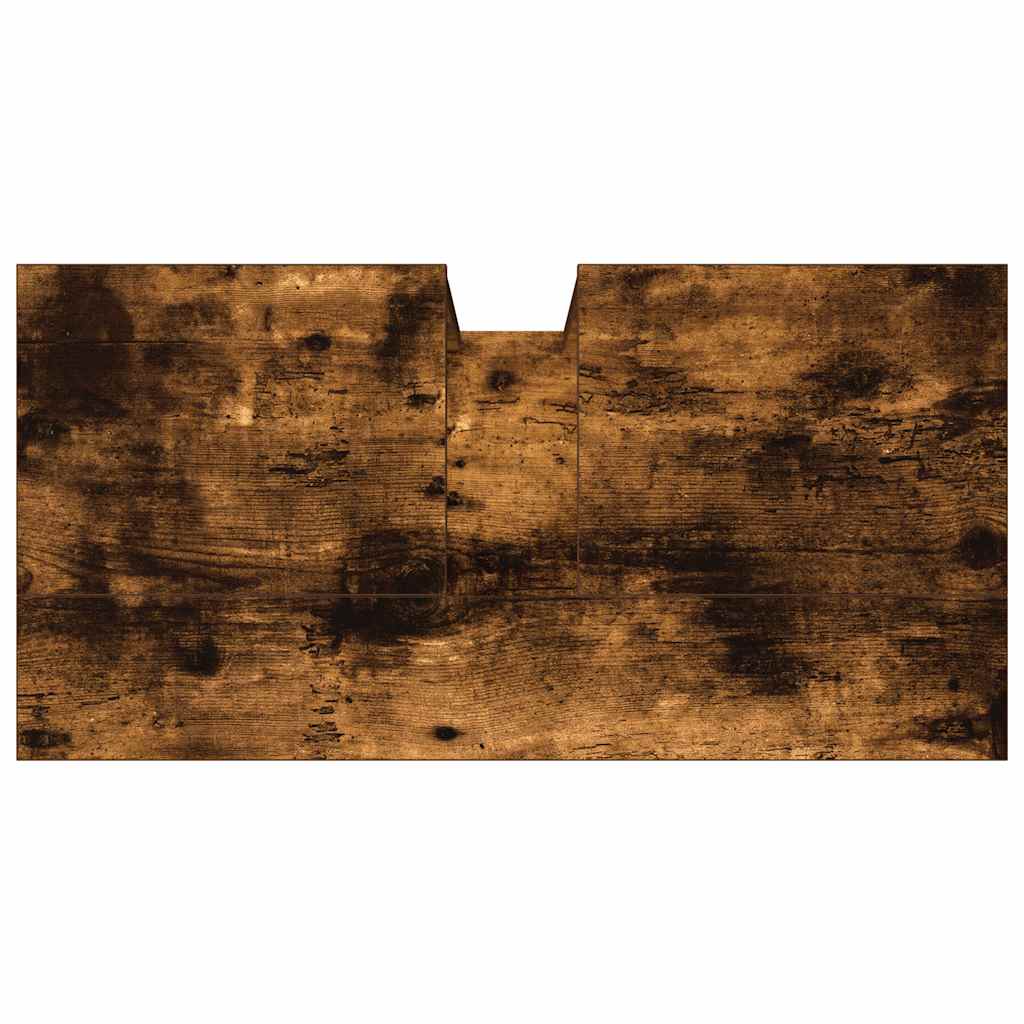 vidaXL Bathroom Sink Cabinet Smoked Oak 60x30x60 cm Engineered Wood