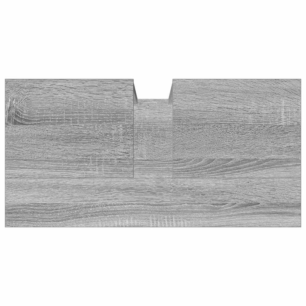 vidaXL Bathroom Sink Cabinet Grey Sonoma 60x30x60 cm Engineered Wood