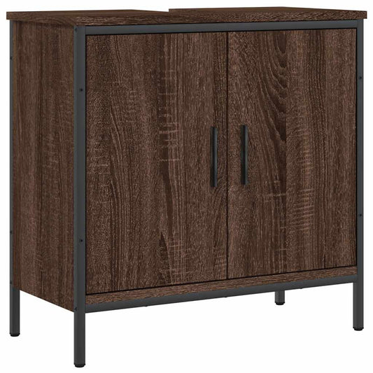 vidaXL Bathroom Sink Cabinet Brown Oak 60x30x60 cm Engineered Wood