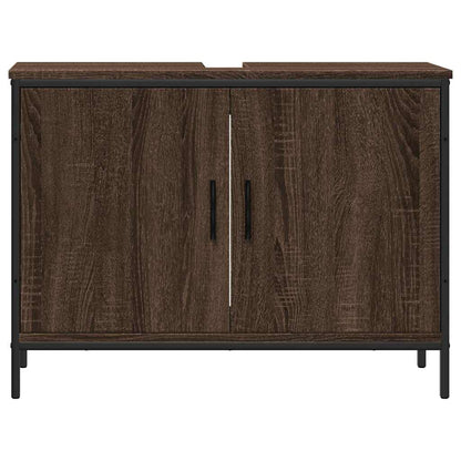 vidaXL Bathroom Sink Cabinet Brown Oak 80x30x60 cm Engineered Wood