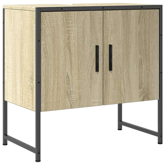 vidaXL Bathroom Sink Cabinet Sonoma Oak 60x33x60 cm Engineered Wood
