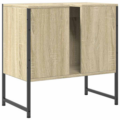 vidaXL Bathroom Sink Cabinet Sonoma Oak 60x33x60 cm Engineered Wood