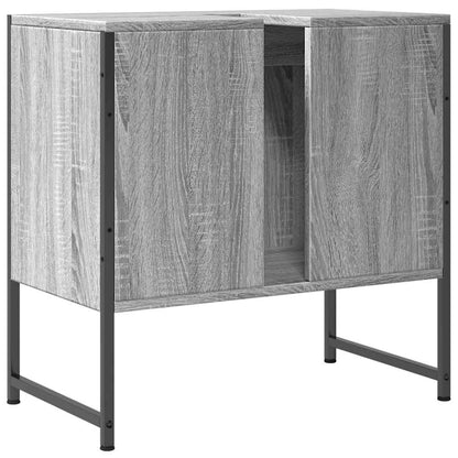 vidaXL Bathroom Sink Cabinet Grey Sonoma 60x33x60 cm Engineered Wood