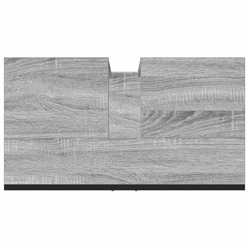 vidaXL Bathroom Sink Cabinet Grey Sonoma 60x33x60 cm Engineered Wood