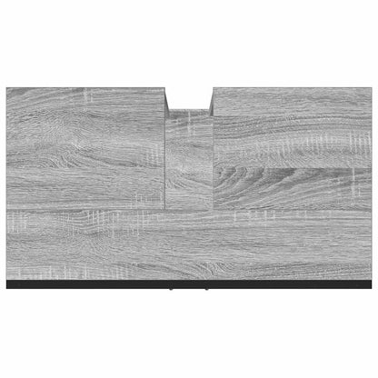 vidaXL Bathroom Sink Cabinet Grey Sonoma 60x33x60 cm Engineered Wood