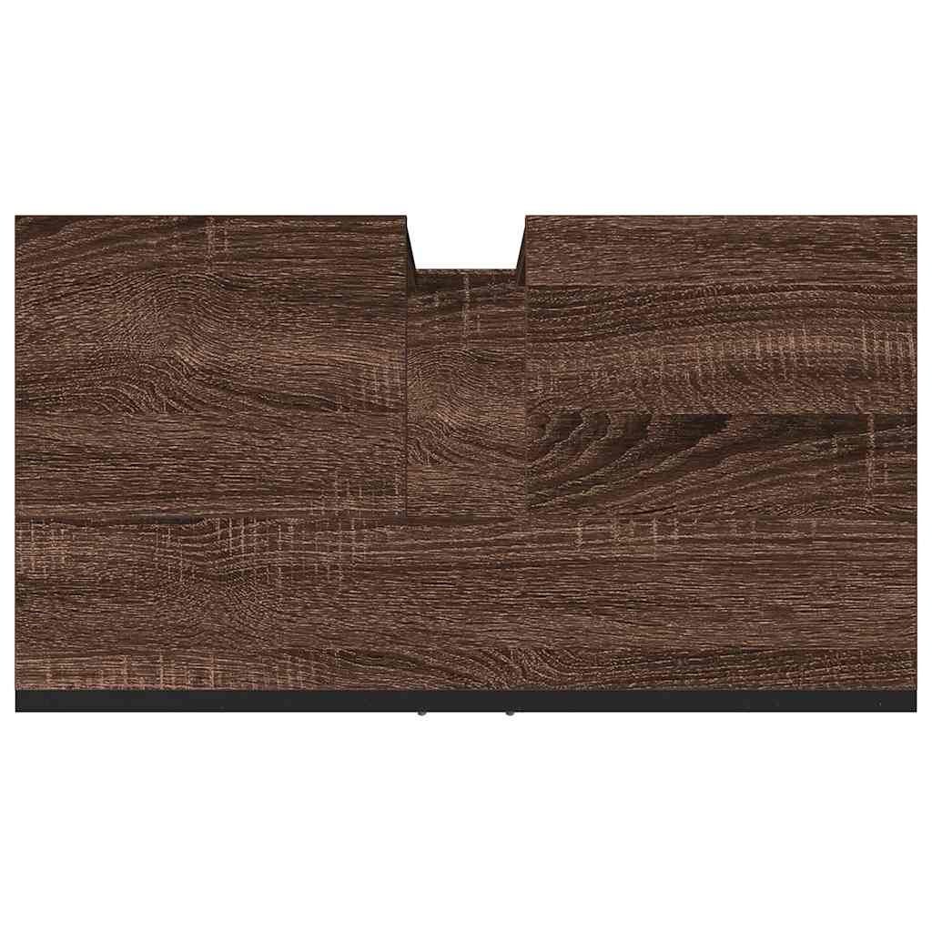 vidaXL Bathroom Sink Cabinet Brown Oak 60x33x60 cm Engineered Wood
