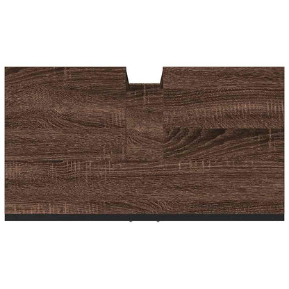 vidaXL Bathroom Sink Cabinet Brown Oak 60x33x60 cm Engineered Wood
