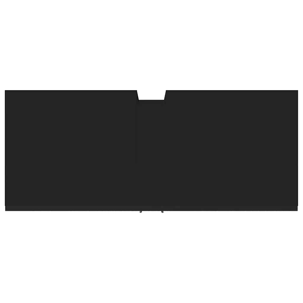 vidaXL Bathroom Sink Cabinet Black 80x33x60 cm Engineered Wood