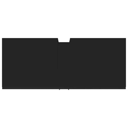 vidaXL Bathroom Sink Cabinet Black 80x33x60 cm Engineered Wood