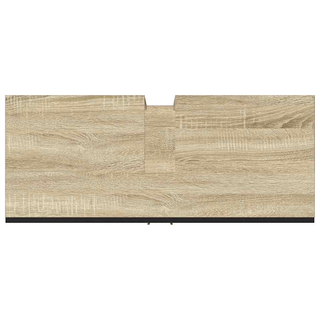 vidaXL Bathroom Sink Cabinet Sonoma Oak 80x33x60 cm Engineered Wood