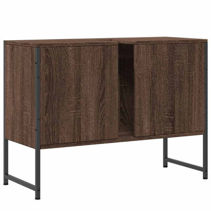 vidaXL Bathroom Sink Cabinet Brown Oak 80x33x60 cm Engineered Wood