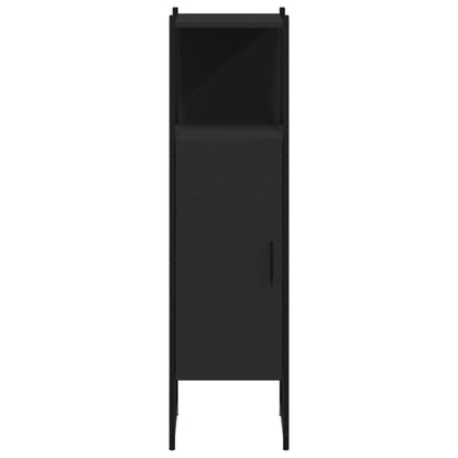 vidaXL Bathroom Cabinet Black 33x33x120.5 cm Engineered Wood
