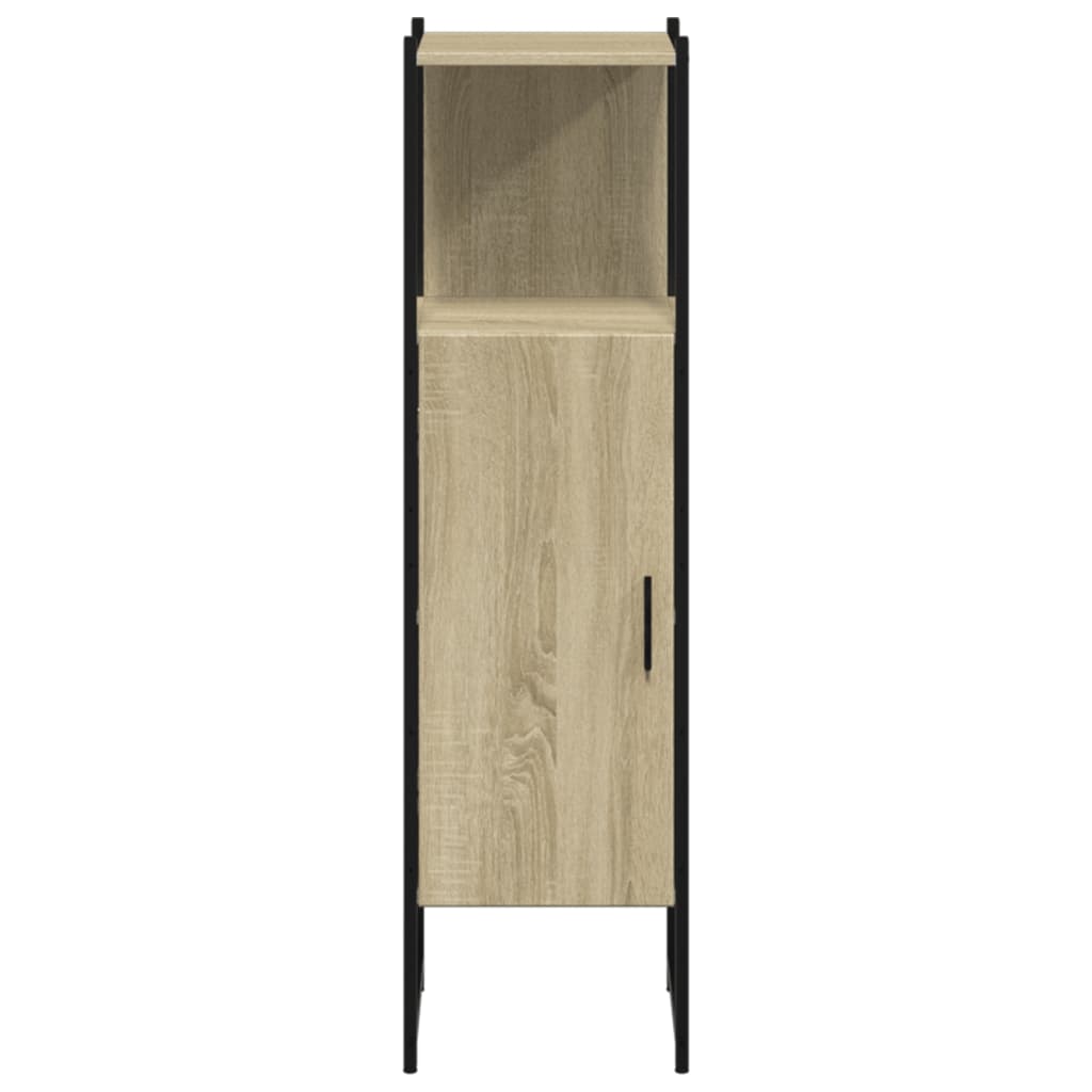 vidaXL Bathroom Cabinet Sonoma Oak 33x33x120.5 cm Engineered Wood