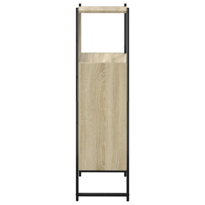vidaXL Bathroom Cabinet Sonoma Oak 33x33x120.5 cm Engineered Wood