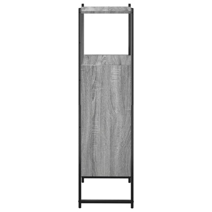 vidaXL Bathroom Cabinet Grey Sonoma 33x33x120.5 cm Engineered Wood