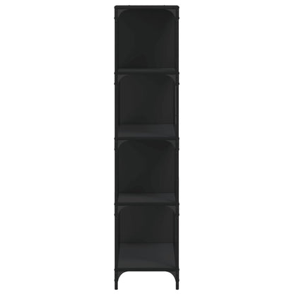 vidaXL Bookcase 4-Stair Black 139x33,5x149 cm Engineered Wood