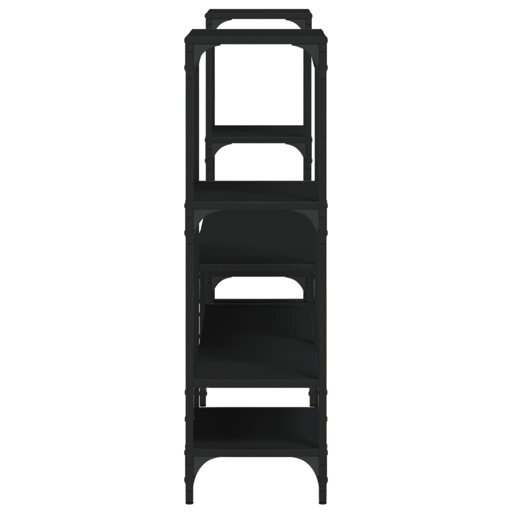 vidaXL TV Cabinet Black 206.5x28.5x95 cm Engineered Wood