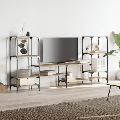 vidaXL TV Cabinet Sonoma Oak 206.5x28.5x95 cm Engineered Wood