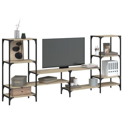 vidaXL TV Cabinet Sonoma Oak 206,5x28,5x95 cm Engineered Wood