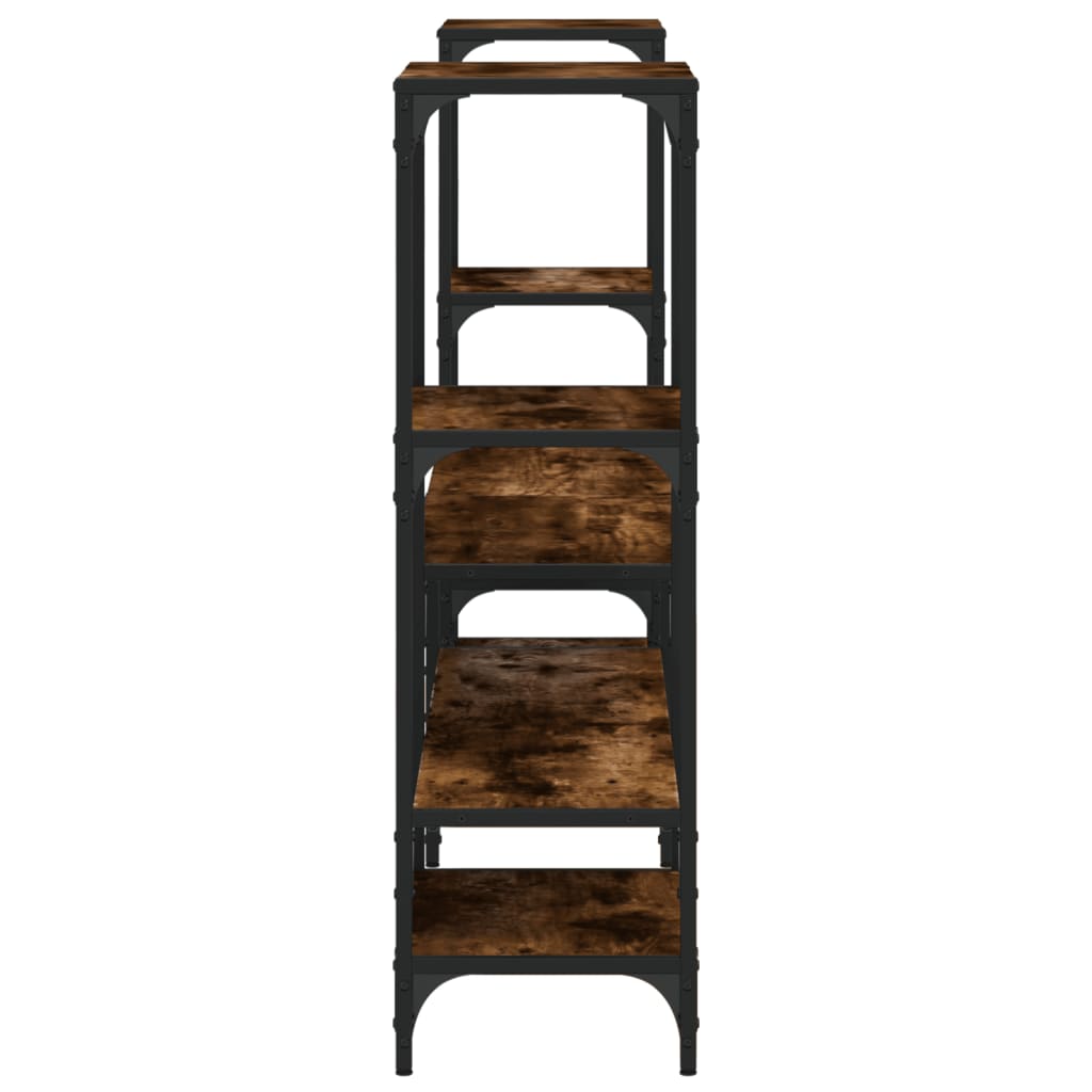 vidaXL TV Cabinet Smoked Oak 206,5x28,5x95 cm Engineered Wood
