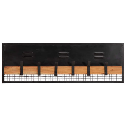 vidaXL Wall-mounted Coat Rack 90x11x30 cm Solid Wood Mango