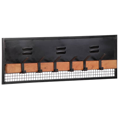 vidaXL Wall-mounted Coat Rack 90x11x30 cm Solid Wood Mango