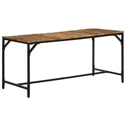 vidaXL Dining Table 160x80x75 cm Solid Wood Rough Mango