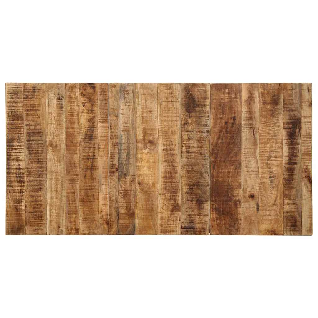 vidaXL Dining Table 160x80x75 cm Solid Wood Rough Mango