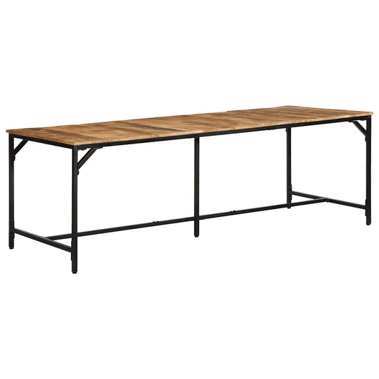 vidaXL Dining Table 220x90x75 cm Solid Wood Rough Mango