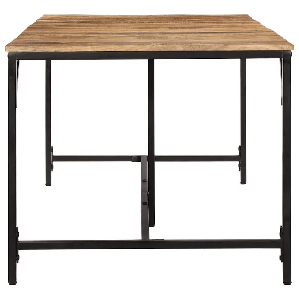vidaXL Dining Table 220x90x75 cm Solid Wood Rough Mango